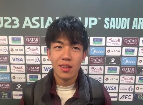 世界杯官方app下载中心-王博豪：U23亚洲杯的结果稍有遗憾；我们的付出得到了回报